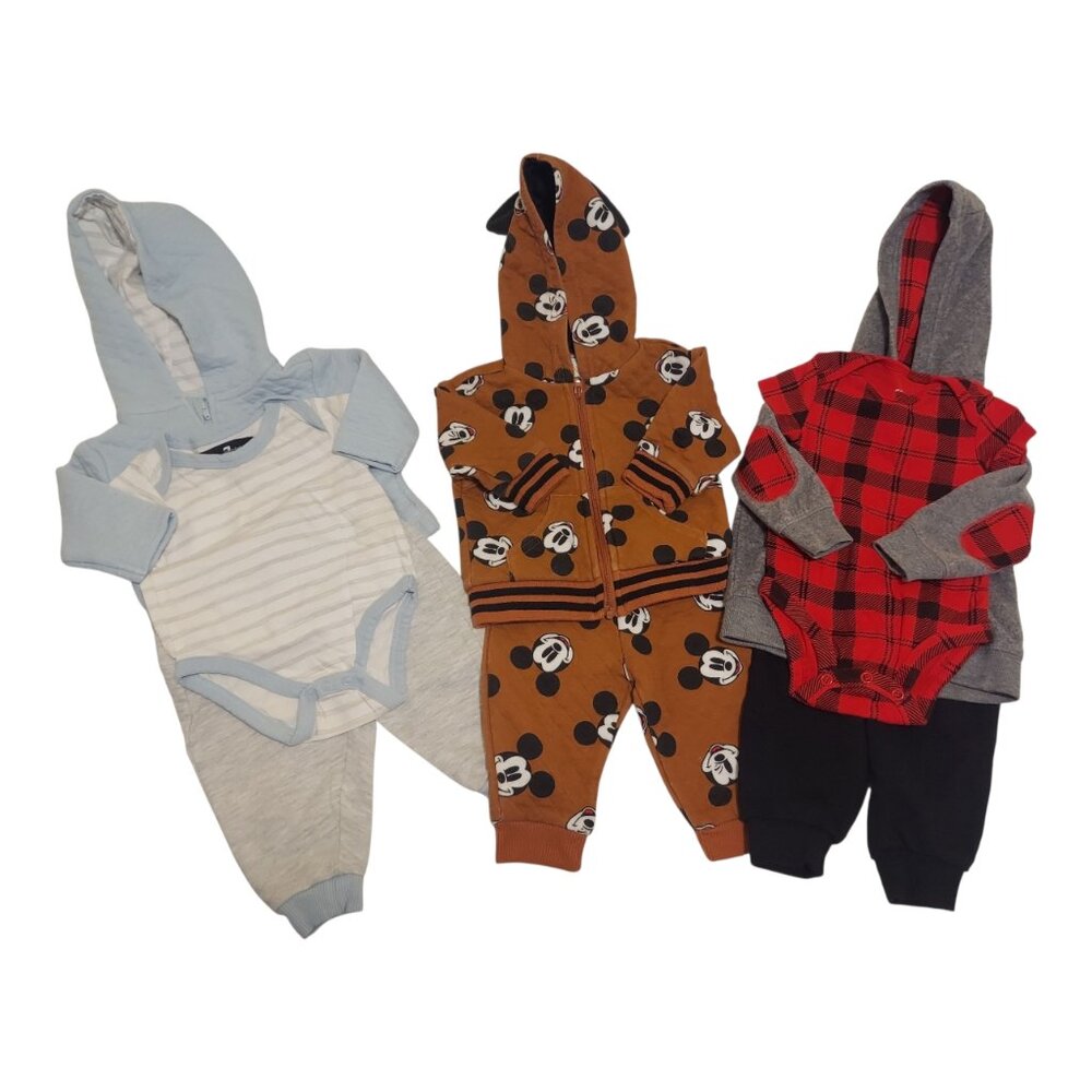 SALE! Pre-Loved 3 Baby Boy Jacket Outfits 0-3 Months
